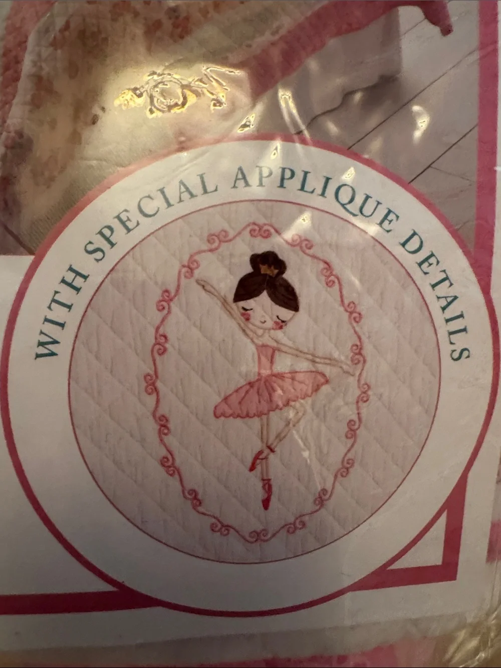 Pink Ballerina Kids Twin Quilt